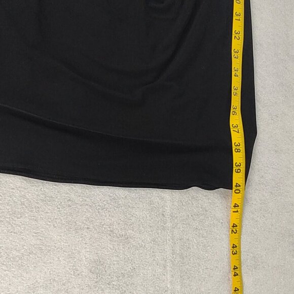 Adrianna Papell Women' Beaded One-Shoulder Neckline Side Ruched Drape Dress Sz 2 - Picture 7 of 11